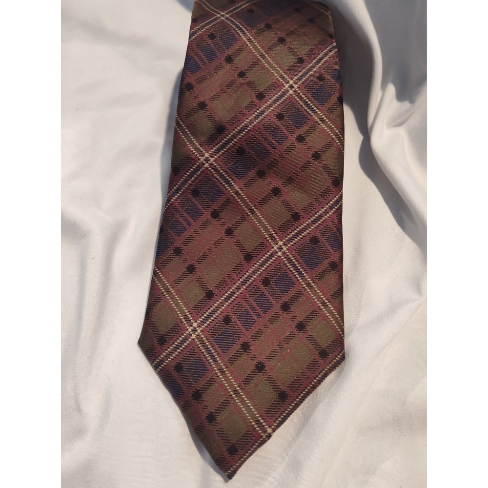 Christian Dior NECK TIE Browns Vtg Paris New York All Silk